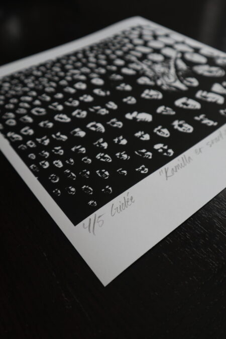 Kamilla er svart-hvit