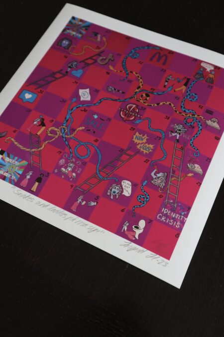 Snakes and ladders på rosa syre